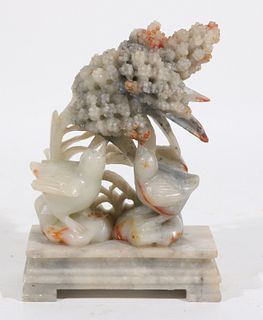 Chinese Carved Jade Birds