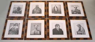Eight Vintage Dog Prints, Willi Glasauer