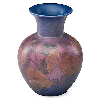 SHIRAYAMADANI;  ROOKWOOD Dec. Mat/Double Vel. vase