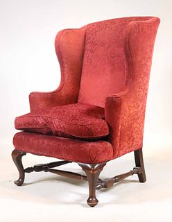 Queen Anne Style Maple Easy Chair