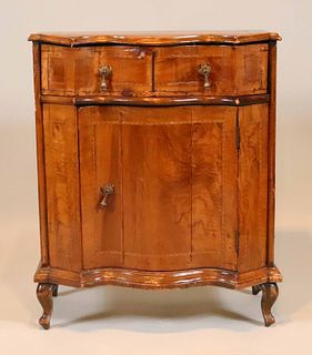 French Country Inlaid Walnut Diminutive Commode