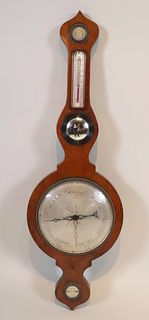 Regency Mahogany Banjo Barometer