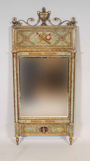 Neoclassical Style Painted Pier Mirror