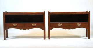 Pair of George III Style Mahogany Side Tables