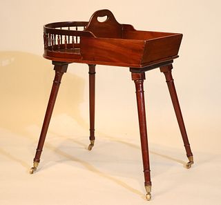 Regency Mahogany Two Section Dish Stand
