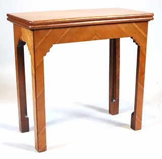 Inlaid Fruitwood Extension Games Table