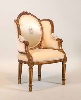 Louis XVI Style Giltwood Child's Bergere