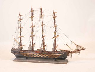 Four Mast Man-of-War Ship Model