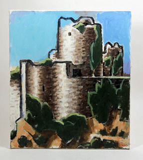 L. Dennis Painting - "Castle 50" - 2003