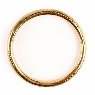24K Gold Bangle Bracelet