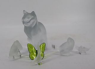 Lalique France Lot Of Assorted Glass Figures