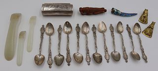 SILVER. Assorted Asian Decorative Items.