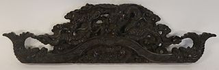 Carved Japanese Dragon Wall Hanging.