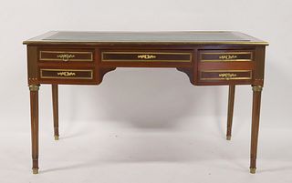 Antique Louis Philippe Style Leathertop Desk.