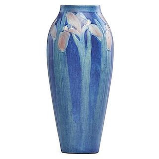 HENRIETTA BAILEY;  NEWCOMB COLLEGE Vase w/ irises