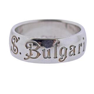 Bvlgari Bulgari Silver Save The Children Band Ring 