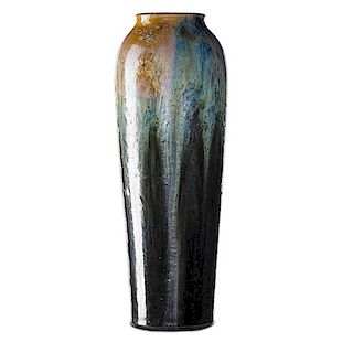 FULPER Tall vase, frothy crystalline glaze