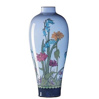 LENORE ASBURY;  ROOKWOOD Tall Jewel Porcelain vase