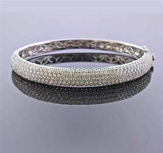18K Gold 6.12ctw Diamond Cable Bracelet