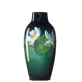 C.A. BAKER;  ROOKWOOD Sea Green vase