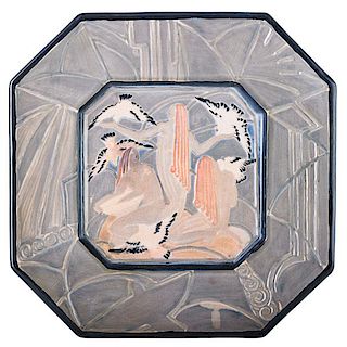 THELMA FRAZIER WINTER Glazed ceramic plate