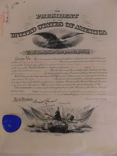 SIGNED GROVER CLEVELAND 1894 APPOINTMENT
