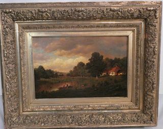 HENRY PEMBER SMITH PASTORAL PAINTING 
