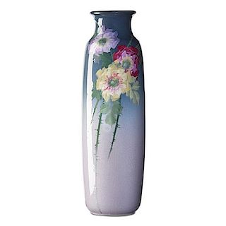W. STEMM;  WELLER Tall Eocean vase
