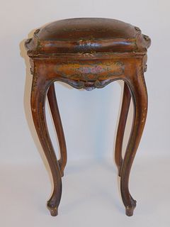 LOUIS XV PAINTED SEWING STAND