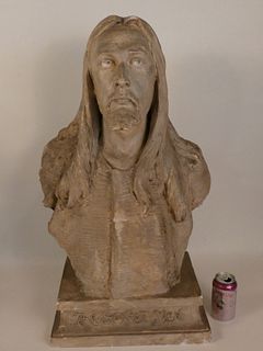 MAX BACHMANN PLASTER BUST OF JESUS