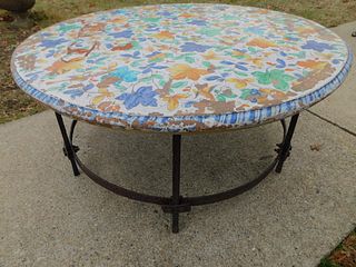 OUTDOOR IRON TABLE 