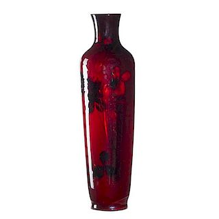 ROSEVILLE Rare tall Rozane Mongol vase