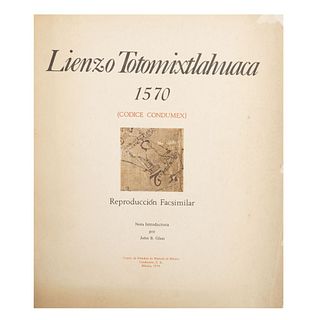 Glass, John B. (Introducción). Lienzo Totomixtlahuaca 1570 (Códice Condumex). México: Centro de Estudios de Historia, 1974.