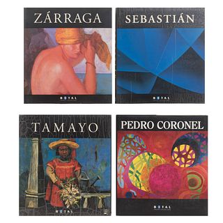 Grupo Financiero Bital. Pedro Coronel / Tamayo / Sebastián / Zárraga. México: Bital - Editorial Oceáno, 1993, 1996 - 1998. Piezas: 4.