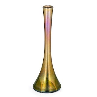 TIFFANY STUDIOS Tall glass vase