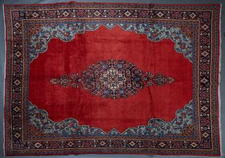Semi-Antique Persian Vis Carpet, 9' 10 x 13' 10.