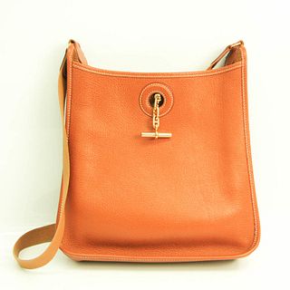 Hermes Vespa PM Women's Leather Shoulder Bag Light Brown