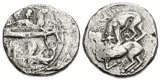 PHOENICIA, Byblos (Gebal). 'Aynel (Enylos). Circa 350-316/5 BC. Silver Shekel 