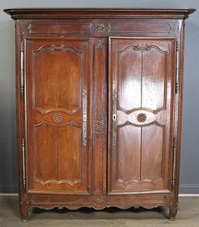 18 Century French Provincial Armoire .