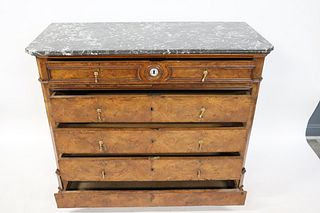 Antique Continental Marbletop Commode.