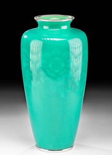 Vintage Japanese Ando Jubei Cloisonne Enamel Vase