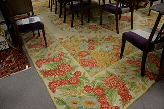 Custom Woven Carpet, 12' 10" x 17'.