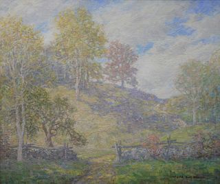 Winfield Scott Clime (American, 1881 - 1958), Spring on Hill, Old Lyme, Connecticut, oil on canvas, signed lower right: Winfield Scott Clime, 25 1/4" 