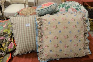 Group of Twenty-Four Pillows, to include needlepoint, petit point, and decorative.
