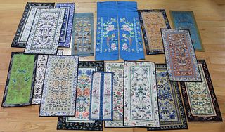 (17) Pairs of Asian Embroidered Robe Sleeves.