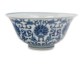 A Blue and White Porcelain Bowl