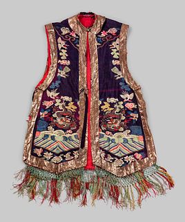 A Kesi Woven Silk Ladies' Vest