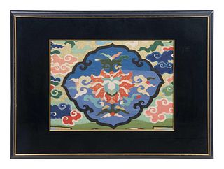 A KesiWoven Silk 'Lotus' Panel
