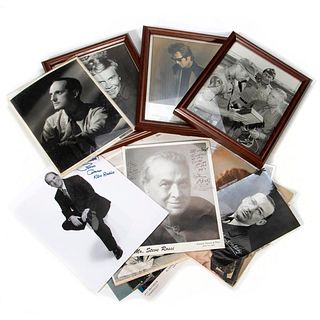 A grouping of celebrity signed and unsigned photographs