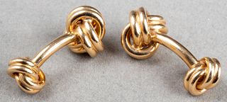 Tiffany & Co 18K Yellow Gold Double Knot Cufflinks